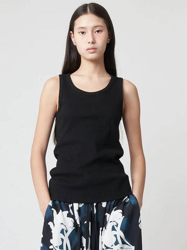 Ribbed Sleeveless Black - ATHPLATFORM - BALAAN 1