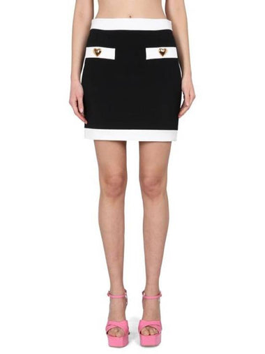 short skirt 01180424 4555 BLACK - MOSCHINO - BALAAN 1