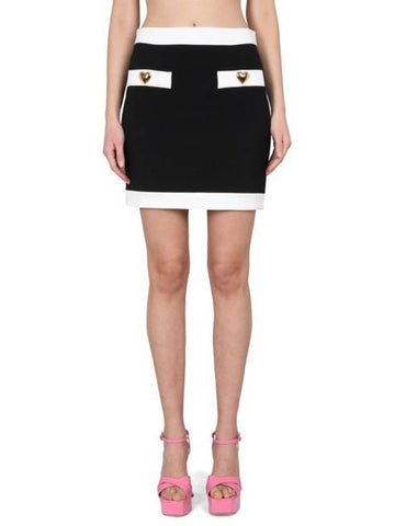 short skirt 01180424 4555 BLACK - MOSCHINO - BALAAN 1