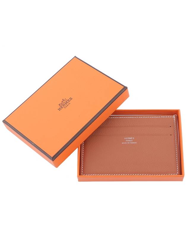 Citizen Twill Card Wallet Brown - HERMES - BALAAN 3