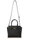 Triangle Logo Saffiano Tote Bag Black - PRADA - BALAAN 5