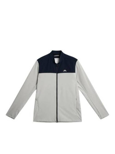 Jeff Hybrid Zip-Up Jacket Light Grey Melange - J.LINDEBERG - BALAAN 1