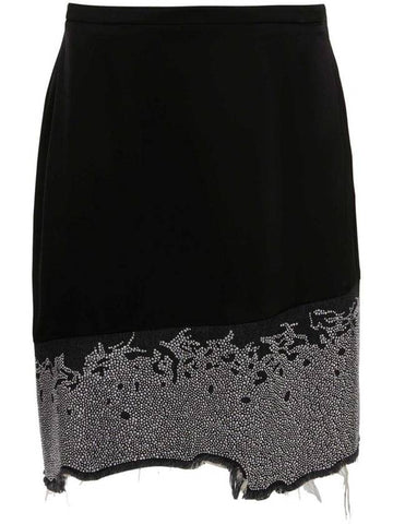 J.W. Anderson Jwanderson Glitter-Detail Asymmetric Skirt - JW ANDERSON - BALAAN 1