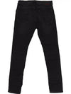 Slim fit washed button string black jeans JN102 - IKALOOOK - BALAAN 2