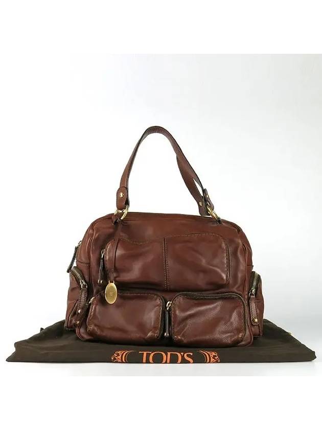 brown tote bag - TOD'S - BALAAN 1