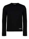 Logo Patch Long Sleeve T-Shirt Black - JIL SANDER - BALAAN 2