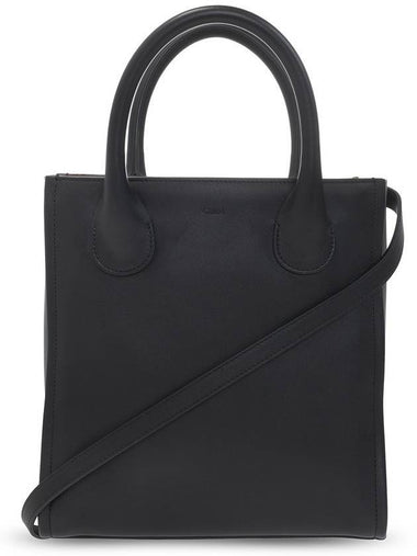 Joyce Shiny Calfskin Small Tote Bag Black - CHLOE - BALAAN 1