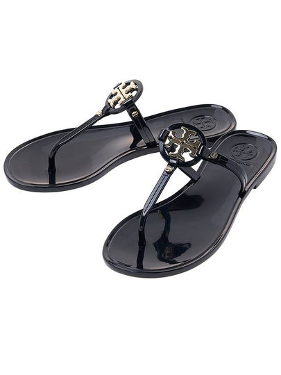 Miller Mini Flat Thong Flip Flop Black - TORY BURCH - BALAAN 2