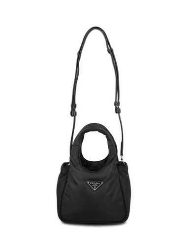 Soft Padded Re-Nylon Mini Bag Black - PRADA - BALAAN 1