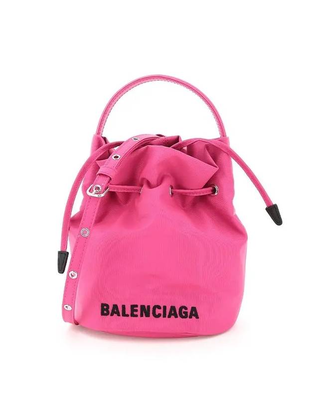 Wheel Drawstring XS Bucket Bag Pink - BALENCIAGA - BALAAN 1