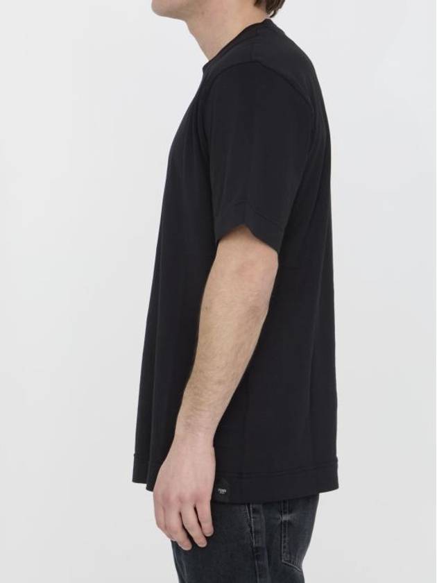 Staff Only Cotton Short Sleeve T-Shirt Black - FENDI - BALAAN 4