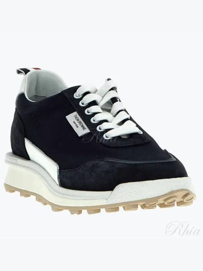 Eco Trainer Nylon Low Top Sneakers Blue - THOM BROWNE - BALAAN 2