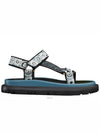 D-Way Embroidered Logo Sandals Blue - DIOR - BALAAN 3