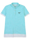 Printed Nylon Span Golf T-Shirt MINT - WHITEBALL - BALAAN 10