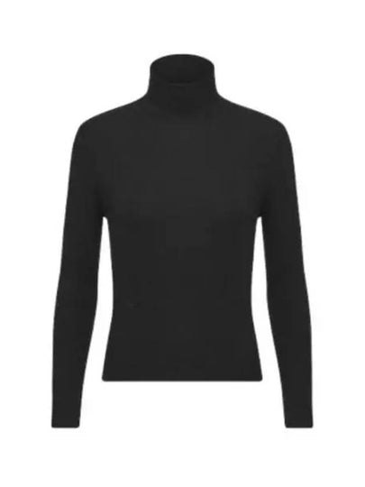 Cashmere Silk Long Sleeve Turtleneck Black - DIOR - BALAAN 2