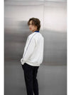 Swag Ball Double Line Woven Sweatshirt White - GOXO - BALAAN 3