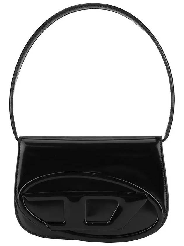 1DR Mirrored Leather Shoulder Bag Black - DIESEL - BALAAN 3