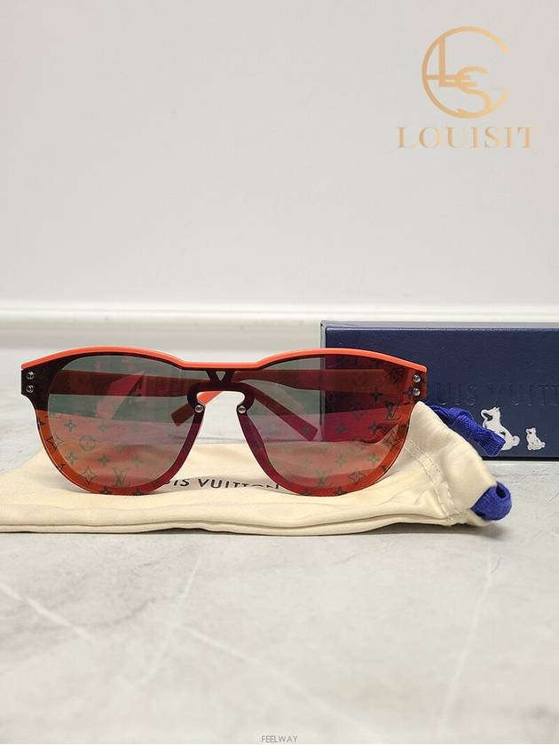 Used luxury goods Lewis It LV Orange Monogram Waimea Round Sunglasses - LOUIS VUITTON - BALAAN 6