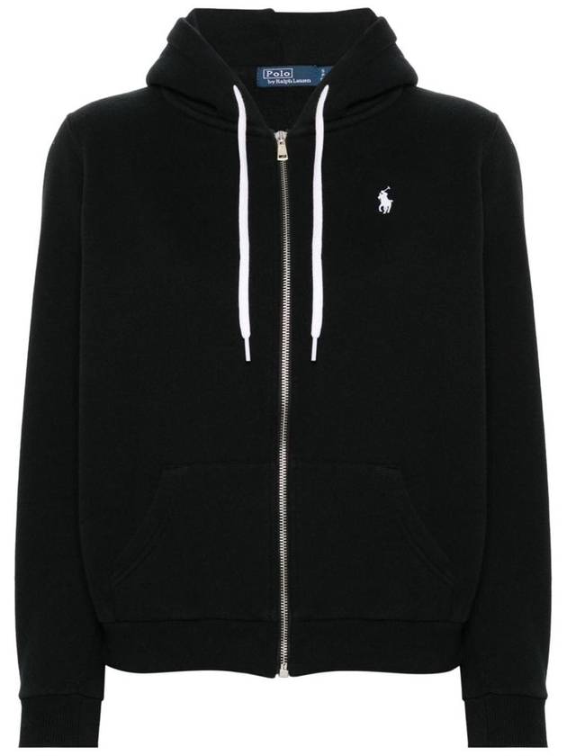 Pony Logo Zip-Up Hoodie Black - POLO RALPH LAUREN - BALAAN 2