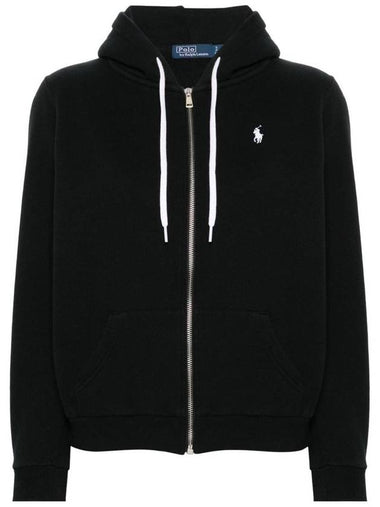 Pony Logo Zip-Up Hoodie Black - POLO RALPH LAUREN - BALAAN 1