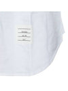 Men's Logo Patch Classic Cotton Long-Sleeve Shirt White - THOM BROWNE - BALAAN 6