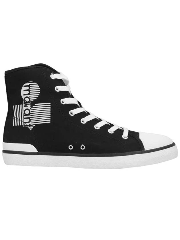 Women's Benkeenh Logo High Top Sneakers Black - ISABEL MARANT - BALAAN 3