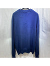 Men s Cashmere Jacquard Bobby Knit Sweater Navy Blue XL - DIOR - BALAAN 4