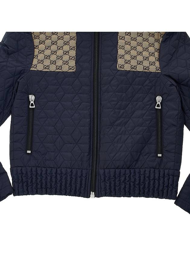 GG Detail Quilted Padding Blue - GUCCI - BALAAN 7