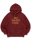 BLUR LOGO HOOD BURGUNDY - NET SOCIAL CLUB - BALAAN 3