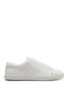 Men's Andy Leather Low Top Sneakers White - SAINT LAURENT - BALAAN 2