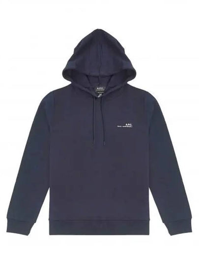 Item Logo Print Hooded Top Navy - A.P.C. - BALAAN 2