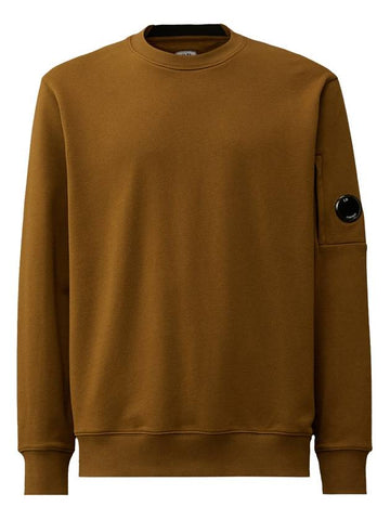 Diagonal Raised Fleece Lens Sweatshirt Toffee - CP COMPANY - BALAAN 1