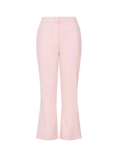 Logo Label Shooting Bootcut Pants Pink - MARNI - BALAAN 1