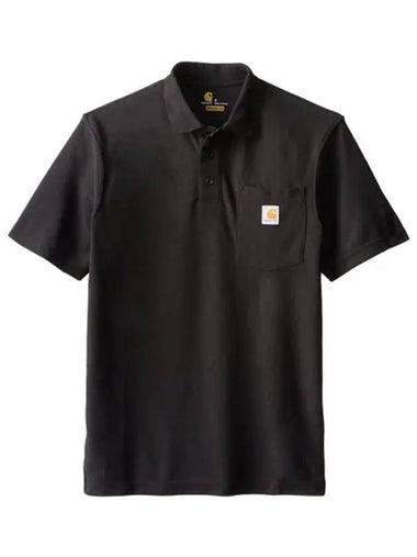 Polo short sleeve t shirt black K570 001 - CARHARTT - BALAAN 1