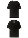 Acne BL0138 900 Fruit Patch Pocket Short Sleeve T-Shirt Black Men's T-Shirt TEO - ACNE STUDIOS - BALAAN 4