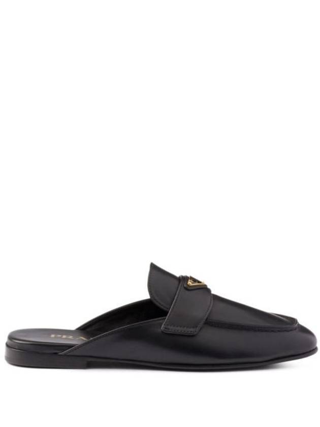 Leather Slippers Black - PRADA - BALAAN 2