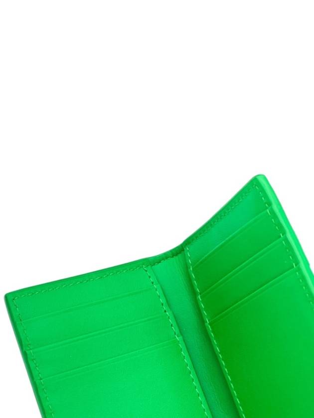 Maxi Intrecciato Flap Card Case Parakeet - BOTTEGA VENETA - BALAAN 6