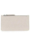 Pebble Leather Stitch Logo Zipper Card Wallet Greige - MAISON MARGIELA - BALAAN 2