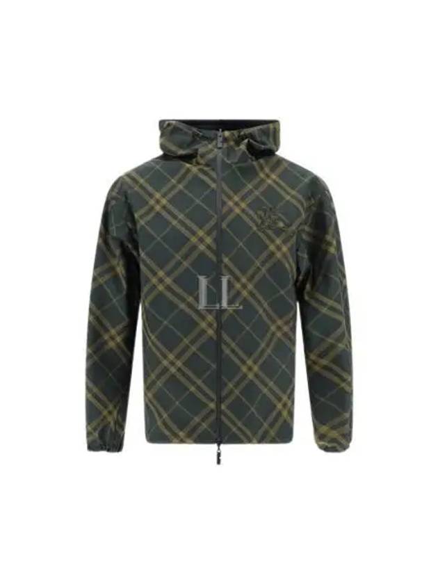 Reversible Check Hooded Jacket Shadow - BURBERRY - BALAAN 2