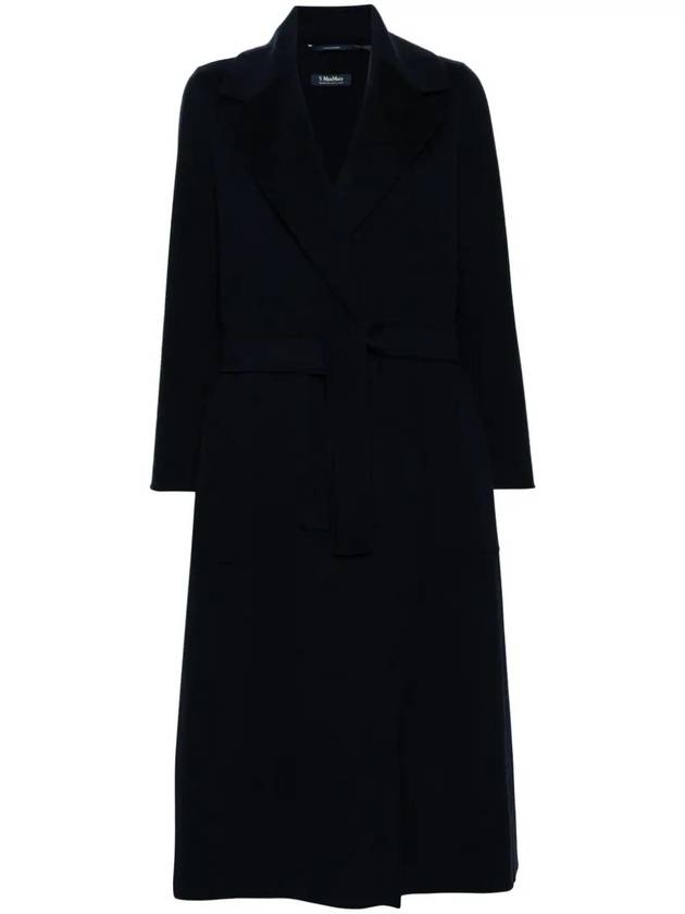 Paolore wool robe single coat navy - S MAX MARA - BALAAN 2