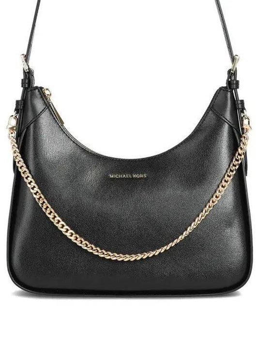Wilma Chain Leather Shoulder Bag Black - MICHAEL KORS - BALAAN 2
