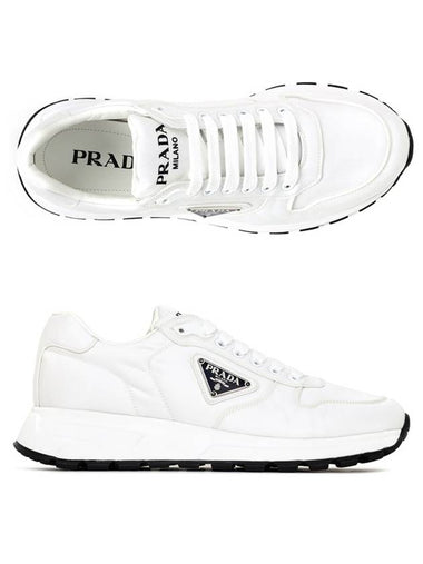 Prax 1 Re-Nylon Low Top Sneakers White - PRADA - BALAAN 1