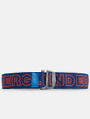 Lennon Webbing Logo Belt Nautical Blue - J.LINDEBERG - BALAAN 2