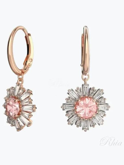 Idyllia Mixed Cut Flower Earrings Rose Gold - SWAROVSKI - BALAAN 2