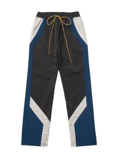 Color Block Track Pants Black Cream Blue - RHUDE - BALAAN 1