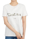 Print Cotton Short Sleeve T-shirt White - MAX MARA - BALAAN 8