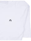 Moon Logo Embroidered Short Sleeve TShirt T129M JERCO002101 - MARINE SERRE - BALAAN 5