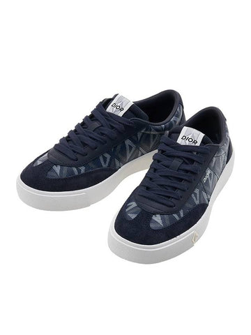 CD Diamond Logo Low Top Sneakers Navy - DIOR - BALAAN 1