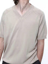 Women s RSVHK BE Reglan Slit V neck Half Knit Beige - CHANCE'S NOI - BALAAN 10