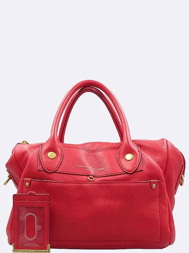 M0006274 Red leather gold decorated tote bag - MARC JACOBS - BALAAN 1